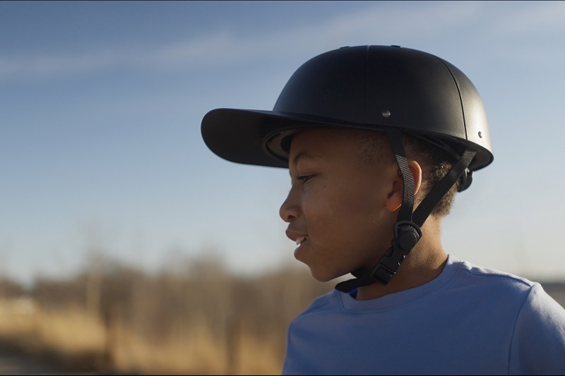 Why ProLids Helmets were Invented Close Up of a Young Boy Wearing a ProLids Helmet