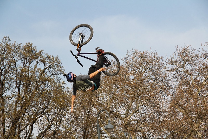 Tips for Picking the Right BMX Bike a BMX Rider Doing a Flip in the Air on a BMX Bike