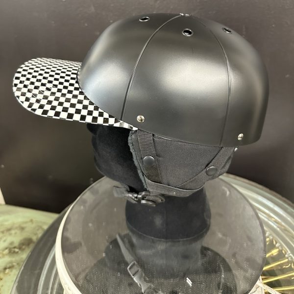 ProLids Winter Helmet with Checkered Brim Left Side
