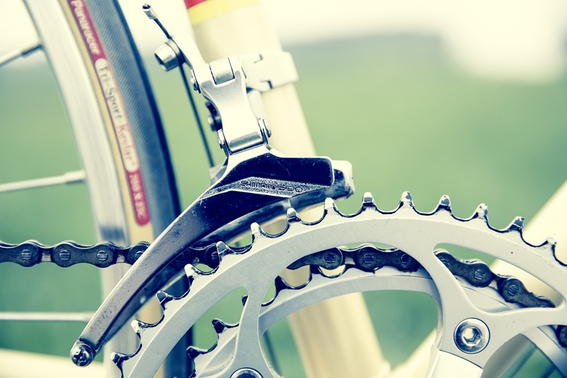 What to Look for When Sizing a Bike Chain Close Up of a Bike Gear