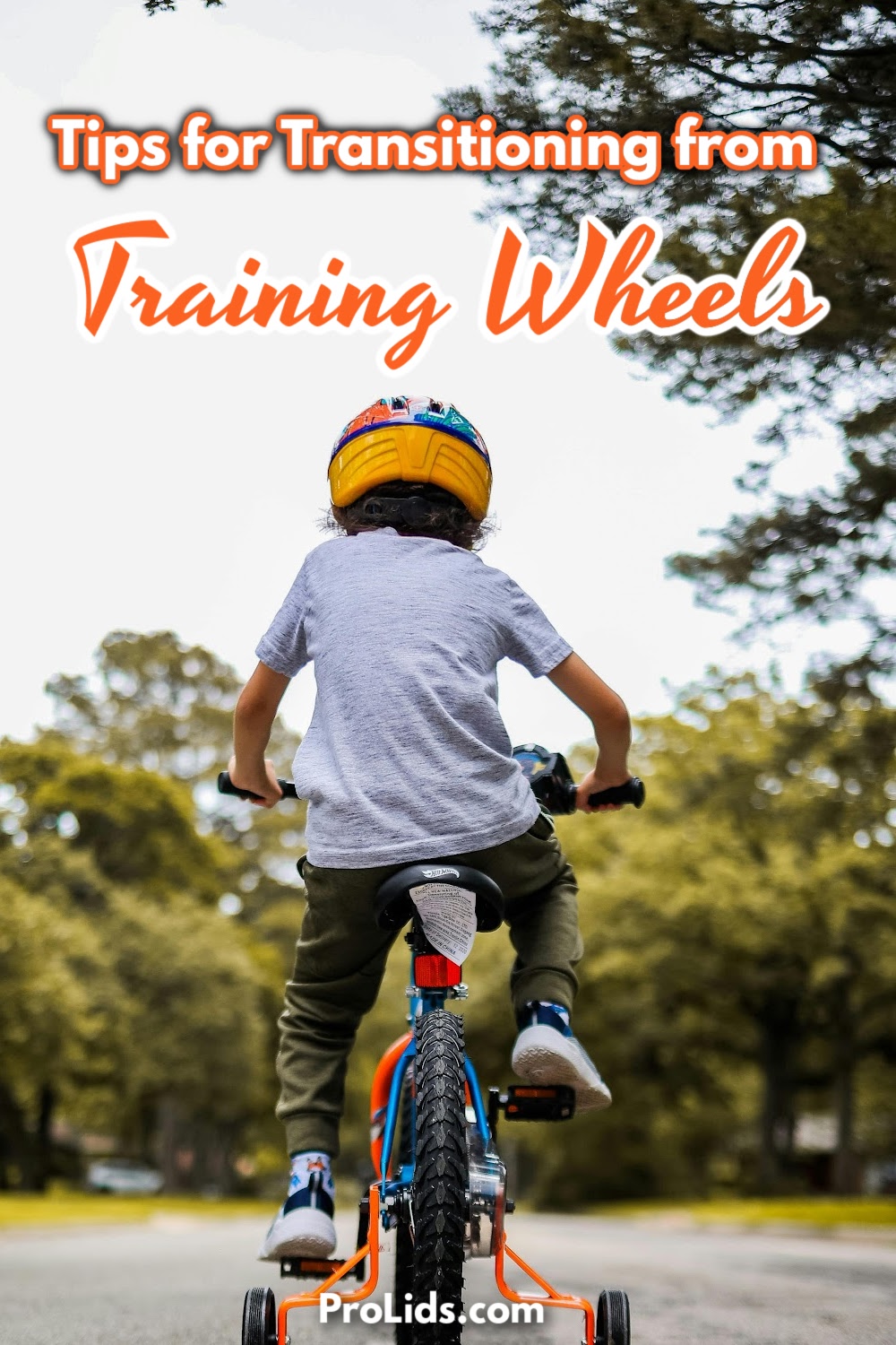 Parents can use some simple tips to transition from training wheels to help their children make the jump from four to two wheels.
