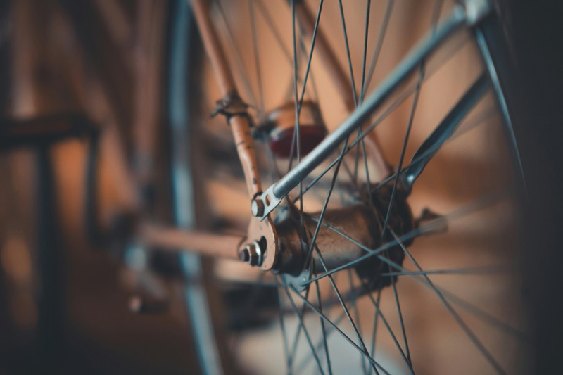 Best Bike Trails in Oregon Close Up of a Bike Wheel